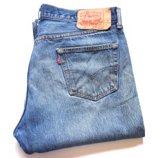 画像1: Levi'sリーバイス 501 ダメージ&汚れ デニムパンツ ヒゲ W38★SDP4531 (1)