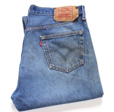 画像1: Levi'sリーバイス 501 ダメージ&汚れ デニムパンツ ヒゲ W38★SDP4536 (1)