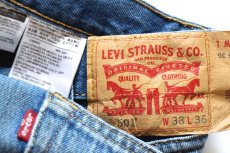 画像5: Levi'sリーバイス 501 ダメージ&汚れ デニムパンツ ヒゲ W38★SDP4532 (5)