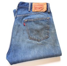 画像1: Levi'sリーバイス 501 ダメージ&汚れ デニムパンツ ヒゲ W38★SDP4528 (1)