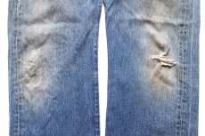 画像7: Levi'sリーバイス 501 ダメージ&汚れ デニムパンツ ヒゲ W38★SDP4532 (7)
