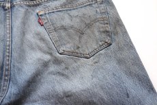 画像7: Levi'sリーバイス 501 ダメージ&汚れ デニムパンツ ヒゲ W38★SDP4527 (7)
