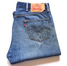 画像1: Levi'sリーバイス 501 ダメージ&汚れ デニムパンツ ヒゲ W38★SDP4530 (1)