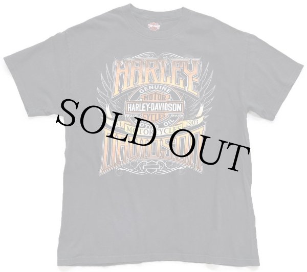 HARLEY-DAVIDSON ハーレー ダビッドソン 両面プリント コットンTシャツ