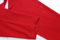 画像6: 80s USA製 OKLAHOMA SOONER 七分袖 ラグランTシャツ 白×赤 XL (6)
