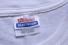 画像5: 00s Hanes Coca-Colaコカコーラ ピンストライプ 袖プリント コットン 長袖Tシャツ 白 L (5)