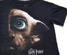 画像1: WARNER BROS THE MAKING OF Harry Potter ハリーポッター ドビー コットンTシャツ 黒 S (1)