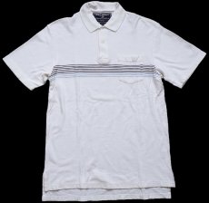 画像1: 90s POLO SPORT ポロ スポーツ ラルフローレン ポケット付き コットン 鹿の子 ポロシャツ 白 M (1)