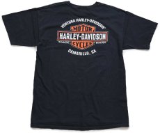 画像3: 00s HARLEY-DAVIDSON ハーレー ダビッドソン WANTED 両面プリント コットンTシャツ 黒 XL (3)