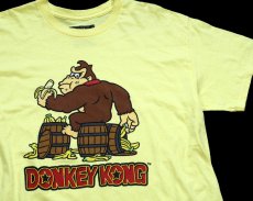 画像1: Nintendo DONKEY KONG ドンキーコング コットンTシャツ 黄 L (1)
