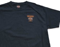 画像1: 00s HARLEY-DAVIDSON ハーレー ダビッドソン THUNDER MOUNTAIN ロゴ刺繍 コットンTシャツ 黒 XL (1)