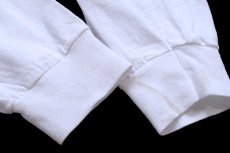画像6: 00s Hanes Coca-Colaコカコーラ ピンストライプ 袖プリント コットン 長袖Tシャツ 白 L (6)