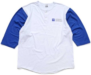 80s USA製 Championチャンピオン BOSTON COLLEGE ツートン 七分袖