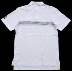 画像2: 90s POLO SPORT ポロ スポーツ ラルフローレン ポケット付き コットン 鹿の子 ポロシャツ 白 M (2)