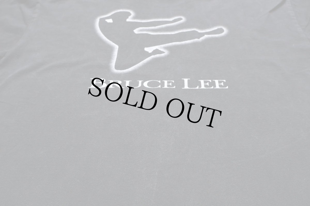 画像4: 00s BRUCE LEE ブルースリー 龍 両面プリント コットンTシャツ 黒 (4)