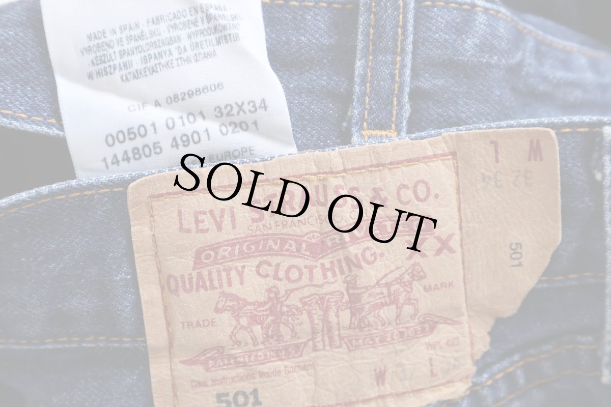 画像6: 00s スペイン製 Levi'sリーバイス 501 デニムパンツ W32★218 ユーロ (6)
