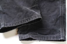 画像10: Dickiesディッキーズ ダメージ ダック地 ペインターパンツ ボロ 黒 フェード W36 L34★11 (10)