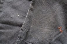 画像8: Dickiesディッキーズ ペンキ飛び&ダメージ ダブルニー ワークパンツ ボロ 黒 フェード W36 L32★01 (8)