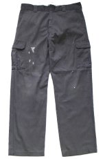 画像2: Dickiesディッキーズ ペンキ飛び カーゴ ワークパンツ グレー W38 L34★04 (2)