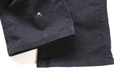 画像8: Dickiesディッキーズ ペンキ飛び ストレッチ ライトダック地 ワークパンツ 黒 W32 L32★17 (8)