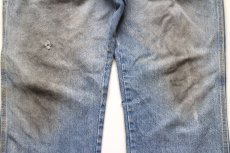 画像7: Dickiesディッキーズ ダメージ&汚れ デニム ペインターパンツ ボロ W36 L32★06 (7)