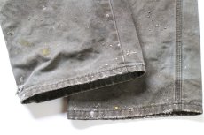 画像10: Dickiesディッキーズ ペンキ飛び&ダメージ&汚れ ダック地 ペインターパンツ ボロ モスグリーン W38 L30★09 (10)