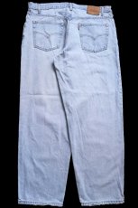画像3: 00s Levi'sリーバイス 570 デニムパンツ アイスブルー W40 L32 (3)