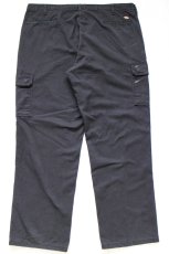 画像3: Dickiesディッキーズ ペンキ飛び カーゴ ワークパンツ 黒 W42 L32★03 (3)