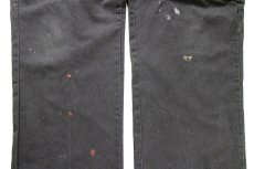 画像7: Dickiesディッキーズ ペンキ飛び カーゴ ワークパンツ 黒 W42 L32★03 (7)