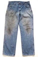 画像2: Dickiesディッキーズ ダメージ&汚れ デニム ペインターパンツ ボロ W36 L32★06 (2)
