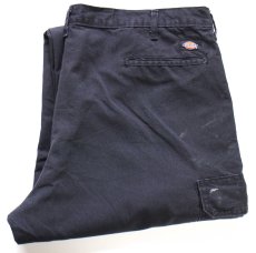 画像1: Dickiesディッキーズ ペンキ飛び カーゴ ワークパンツ 黒 W42 L32★03 (1)