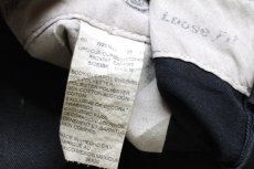 画像6: Dickiesディッキーズ ペンキ飛び&ダメージ ダブルニー ワークパンツ ボロ 黒 フェード W36 L32★01 (6)