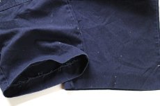 画像9: Dickiesディッキーズ ペンキ飛び ダブルニー ワークパンツ 紺 フェード W44★02 特大 (9)