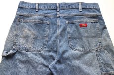 画像5: Dickiesディッキーズ ダメージ&汚れ デニム ペインターパンツ ボロ W36 L32★06 (5)