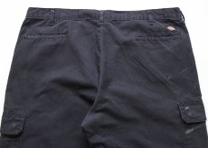 画像5: Dickiesディッキーズ ペンキ飛び カーゴ ワークパンツ 黒 W42 L32★03 (5)