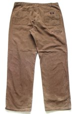 画像3: Dickiesディッキーズ ペンキ飛び ダック地 ペインターパンツ ボロ 焦げ茶 フェード W38 L32★15 (3)