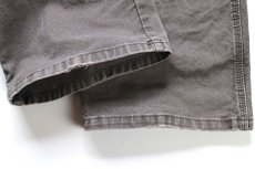 画像10: Dickiesディッキーズ ペンキ飛び&ダメージ ストレッチ ライトダック地 ペインターパンツ ボロ グレーブラウン フェード W32★16 (10)