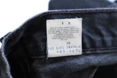 画像7: 00s Levi'sリーバイス 505 ブラック デニムパンツ フェード W36 L32 (7)
