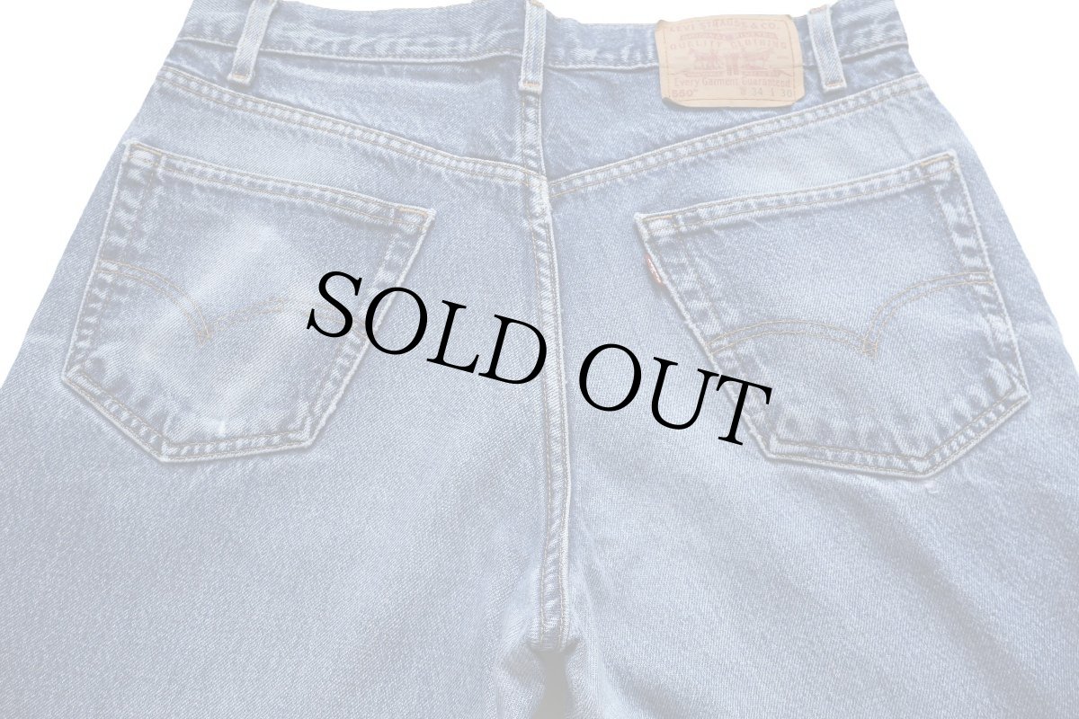 画像5: 00s Levi'sリーバイス 550 ペンキ飛び デニムパンツ ヒゲ W34 L30 (5)