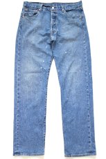 画像2: Levi'sリーバイス 501 '93 ペンキ飛び ストレッチ デニムパンツ W34 L32★SDP4555 (2)