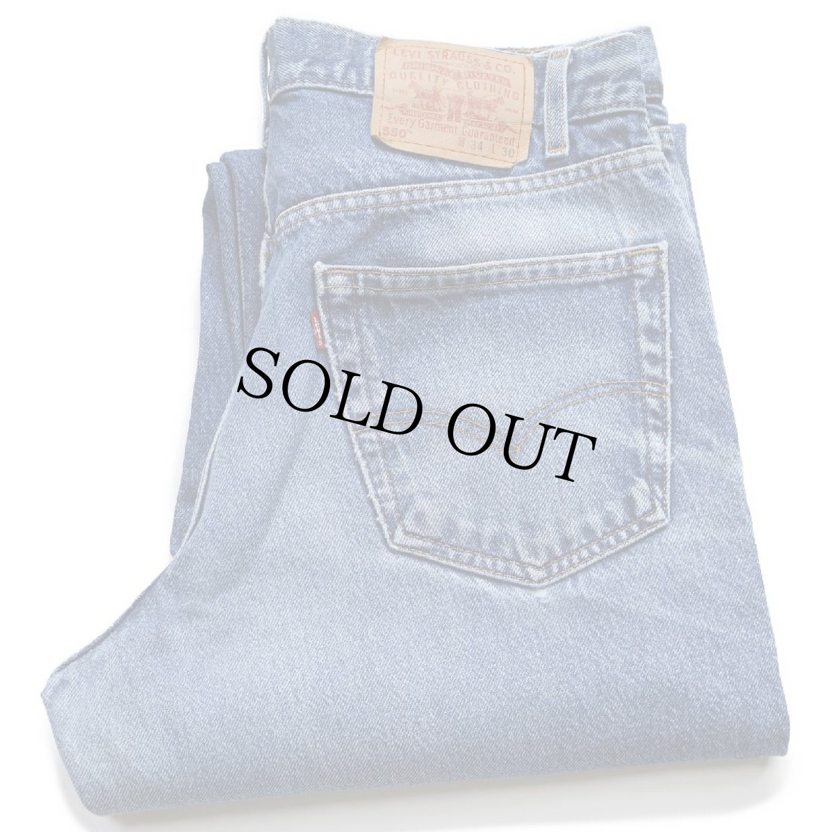 画像2: 00s Levi'sリーバイス 550 ペンキ飛び デニムパンツ ヒゲ W34 L30 (2)