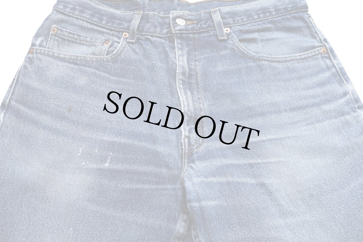 画像1: 00s Levi'sリーバイス 550 ペンキ飛び デニムパンツ ヒゲ W34 L30 (1)