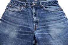 画像1: 00s Levi'sリーバイス 550 ペンキ飛び デニムパンツ ヒゲ W34 L30 (1)