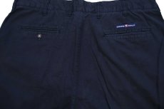 画像4: 00s CHAPS GOLF ラルフローレン ツータック コットン ショートパンツ 黒 W36★ショーツ (4)