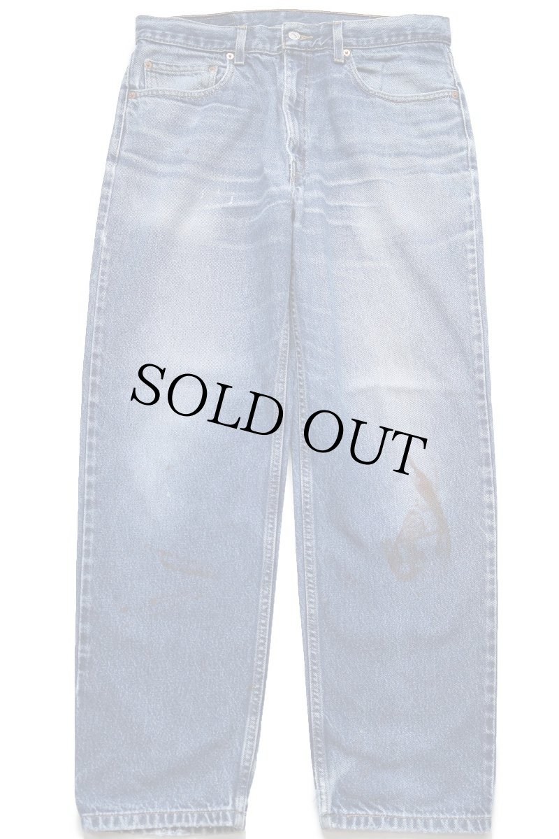 画像3: 00s Levi'sリーバイス 550 ペンキ飛び デニムパンツ ヒゲ W34 L30 (3)