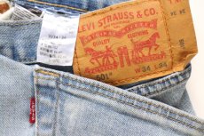 画像5: Levi'sリーバイス 501 USED加工 ストレッチ デニムパンツ W34 L34★SDP4558 (5)