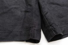 画像5: 00s NAUTICAノーティカ CLASSIC FIT ツータック リネン ショートパンツ 黒 W33★ショーツ (5)