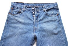 画像4: Levi'sリーバイス 501 '93 ペンキ飛び ストレッチ デニムパンツ W34 L32★SDP4555 (4)