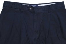 画像3: 00s CHAPS GOLF ラルフローレン ツータック コットン ショートパンツ 黒 W36★ショーツ (3)