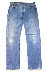 画像2: Levi'sリーバイス 501 ダメージ デニムパンツ W35★SDP4552 (2)